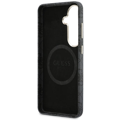Puzdro MagSafe pre Samsung Galaxy S26 S942, Guess, 4G Triangle Logo, Čierne