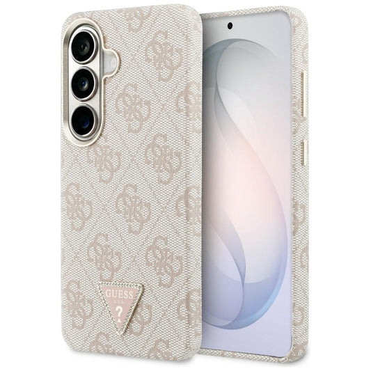 Puzdro MagSafe pre Samsung Galaxy S26 S942, Guess, 4G Triangle Logo, Ružové