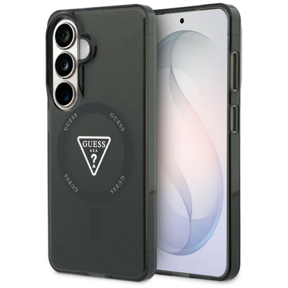 Puzdro MagSafe pre Samsung Galaxy S26 S942, Guess, IML Gradient Triangle Logo, Čierne
