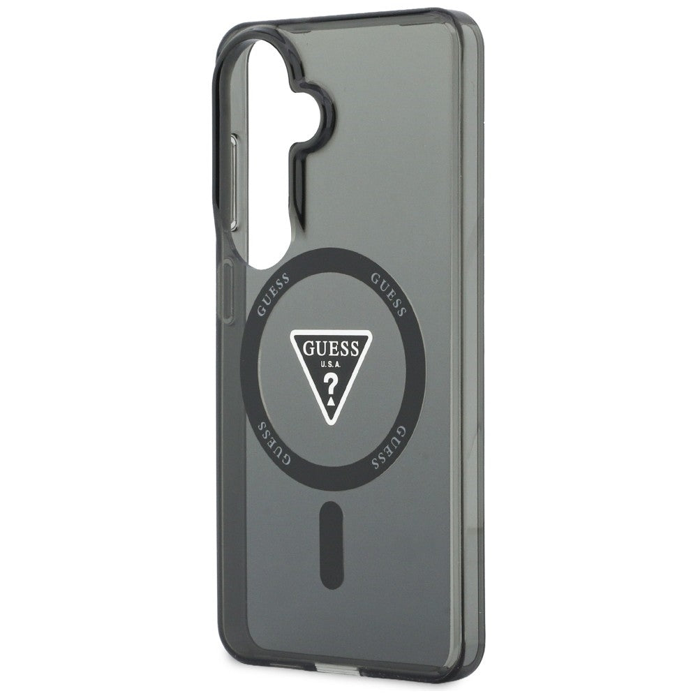 Puzdro MagSafe pre Samsung Galaxy S26 S942, Guess, IML Gradient Triangle Logo, Čierne