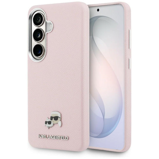 MagSafe Case for Samsung Galaxy S26 S942, Karl Lagerfeld, Karl & Choupette Head's Pin, Pink