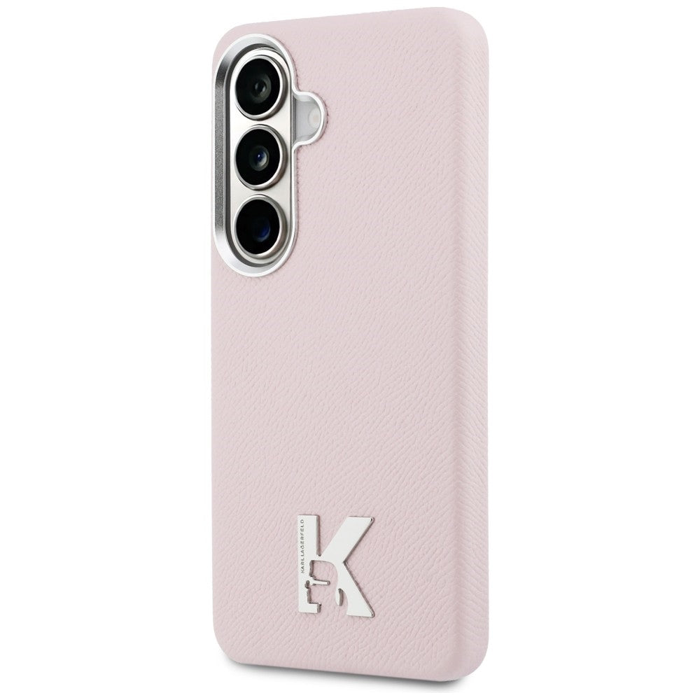 Puzdro MagSafe pre Samsung Galaxy S26 S942, Karl Lagerfeld, Karl Head Logo, Ružové