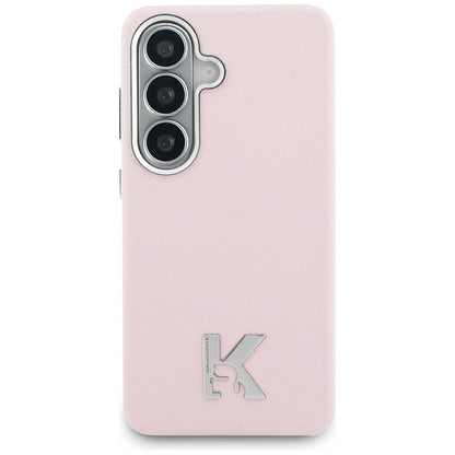 Puzdro MagSafe pre Samsung Galaxy S26 S942, Karl Lagerfeld, Karl Head Logo, Ružové