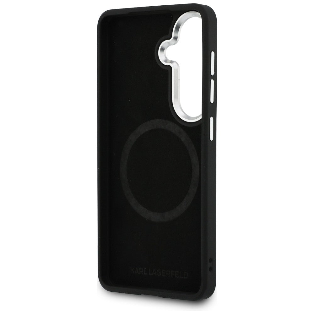 MagSafe Case for Samsung Galaxy S26 S942, Karl Lagerfeld, Karl Round Point Logo, Brown