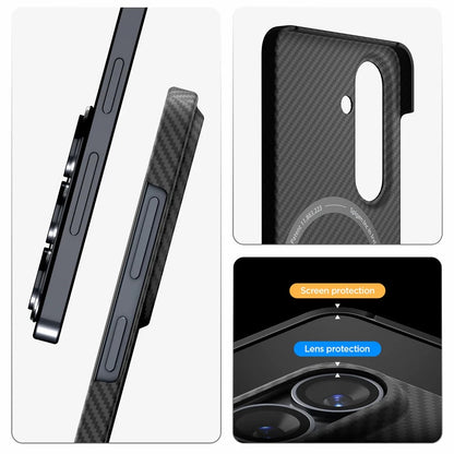 MagSafe puzdro pre Samsung Galaxy S26 S942, Spigen, Air Skin, čierne ACS11059