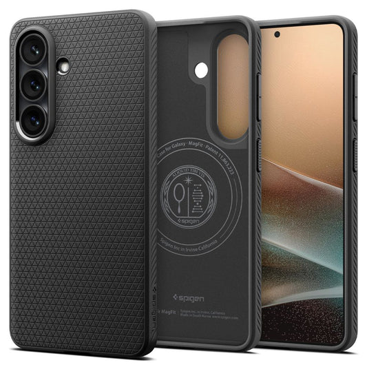 Puzdro MagSafe pre Samsung Galaxy S26 S942, Spigen, Liquid Air, Matná Čierna ACS10730