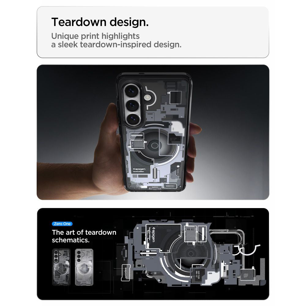 Puzdro MagSafe pre Samsung Galaxy S26 S942, Spigen, Ultra Hybrid Zero One, Čierne ACS10736