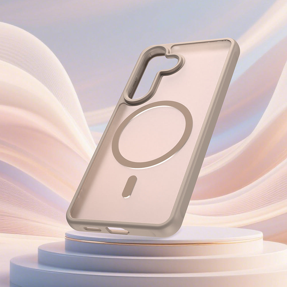 MagSafe Case for Samsung Galaxy S26 S942, Techsuit, HaloFrost II, Gold