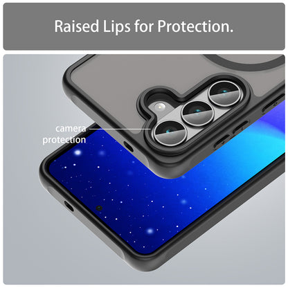 Puzdro MagSafe pre Samsung Galaxy S26 S942, Techsuit, HaloFrost II, Čierne