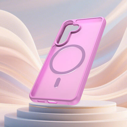 Puzdro MagSafe pre Samsung Galaxy S26, Techsuit, HaloFrost II, Ružová