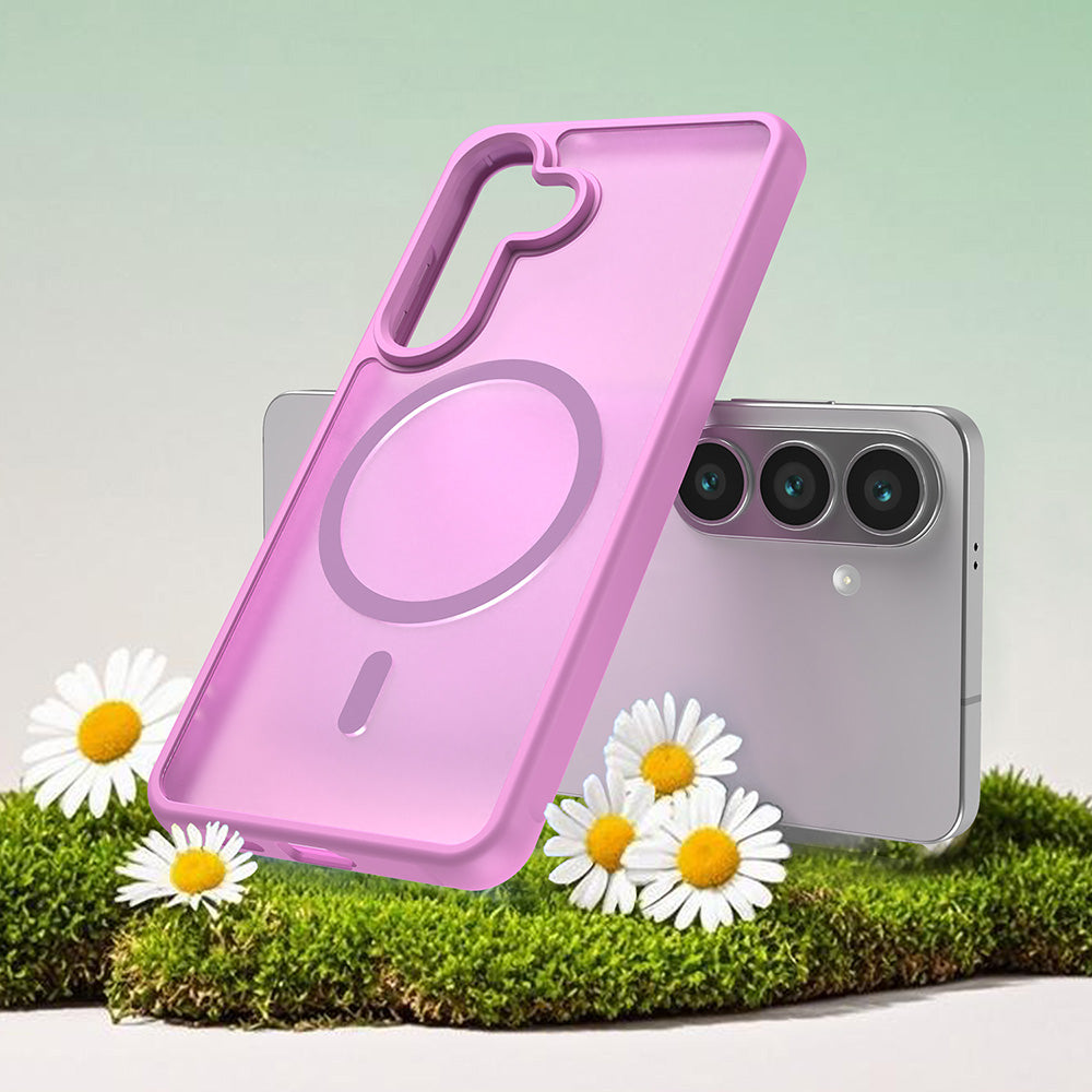 Puzdro MagSafe pre Samsung Galaxy S26, Techsuit, HaloFrost II, Ružová