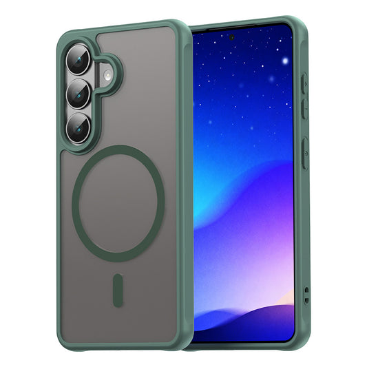 Puzdro MagSafe pre Samsung Galaxy S26, Techsuit, HaloFrost II, Zelená