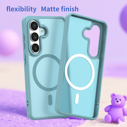 Puzdro MagSafe pre Samsung Galaxy S26, Techsuit, HaloFrost II, Svetlozelená