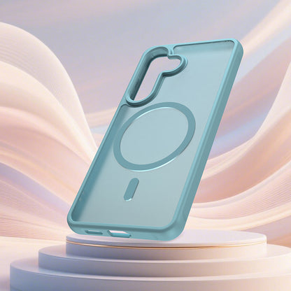 Puzdro MagSafe pre Samsung Galaxy S26, Techsuit, HaloFrost II, Svetlozelená