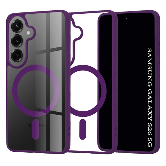 Puzdro MagSafe pre Samsung Galaxy S26, Techsuit, Pro, Fialové