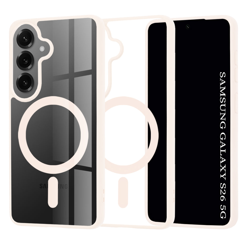 Puzdro MagSafe pre Samsung Galaxy S26, Techsuit, Pro, Ružové