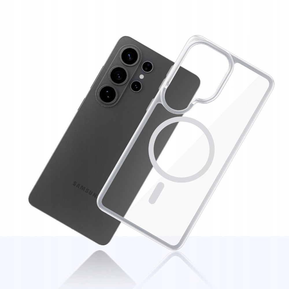 Puzdro MagSafe pre Samsung Galaxy S26 Ultra, 3MK, Armor MagCase, Priehľadné