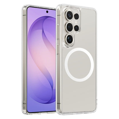 Puzdro MagSafe pre Samsung Galaxy S26 Ultra S948, Blueo, Crystal+ Anti-Drop, Transparent