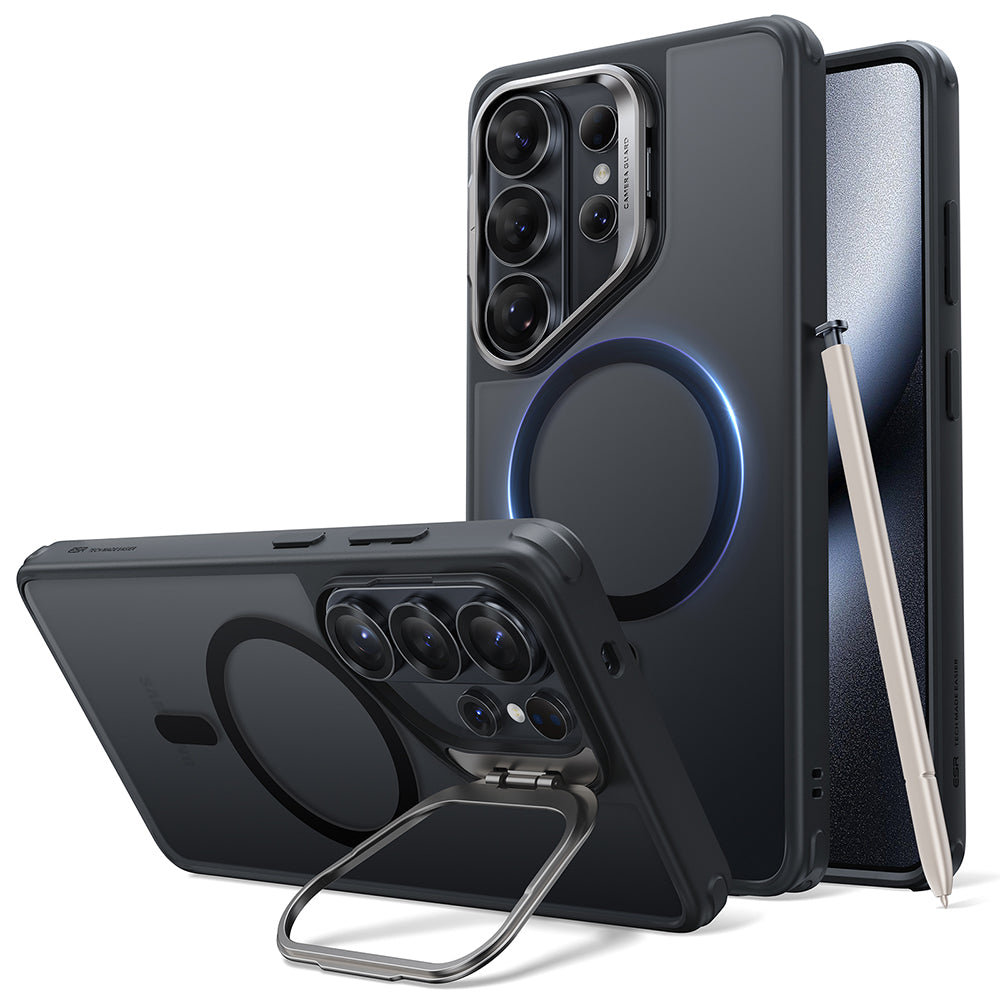 MagSafe Case for Samsung Galaxy S26 Ultra S948, ESR, Classic Hybrid Kickstand, Satin Black