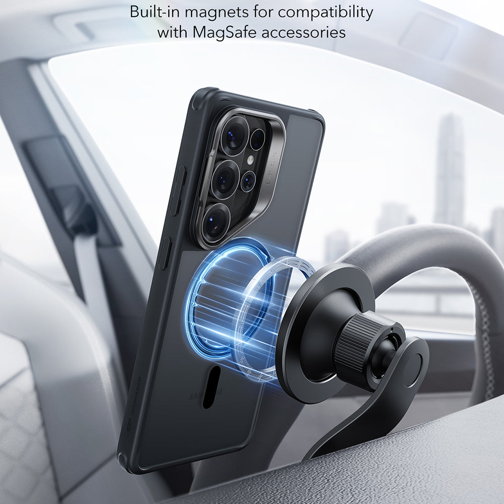 MagSafe Case for Samsung Galaxy S26 Ultra S948, ESR, Classic Hybrid Kickstand, Satin Black