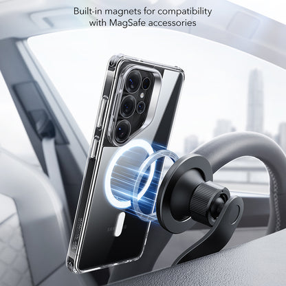 Puzdro MagSafe pre Samsung Galaxy S26 Ultra, ESR, Classic Hybrid Kickstand, Priehľadné