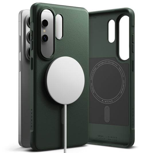 Puzdro MagSafe pre Samsung Galaxy S26 Ultra, Ringke, Onyx, Tmavozelená