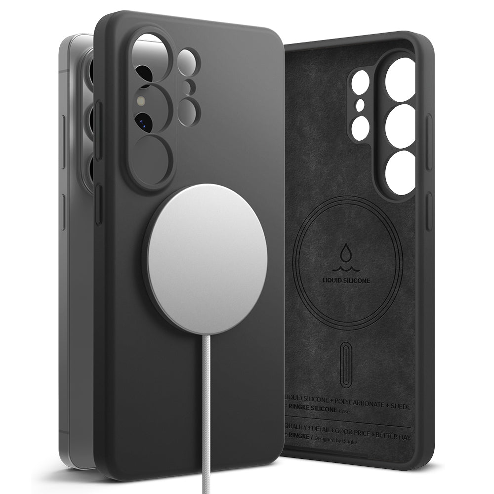 Puzdro MagSafe pre Samsung Galaxy S26 Ultra, Ringke, Silikónové, Čierne
