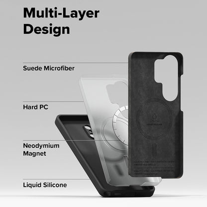 Puzdro MagSafe pre Samsung Galaxy S26 Ultra, Ringke, Silikónové, Čierne