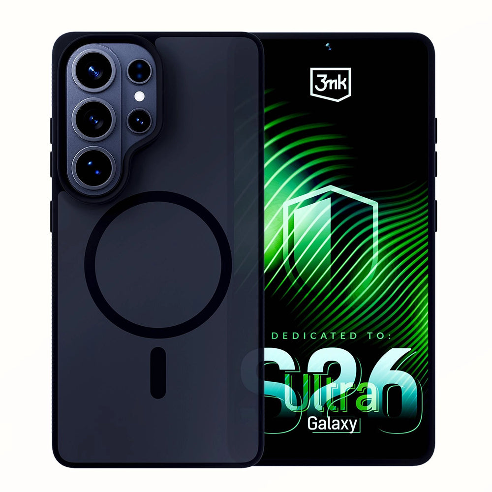 Puzdro MagSafe pre Samsung Galaxy S26 Ultra S948, 3MK, Smoke MagCase, Sivé