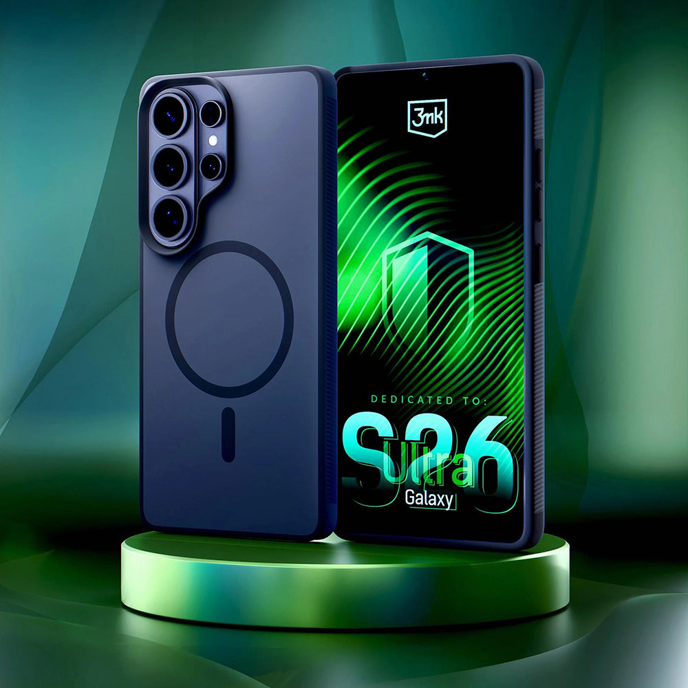 Puzdro MagSafe pre Samsung Galaxy S26 Ultra S948, 3MK, Smoke MagCase, Sivé