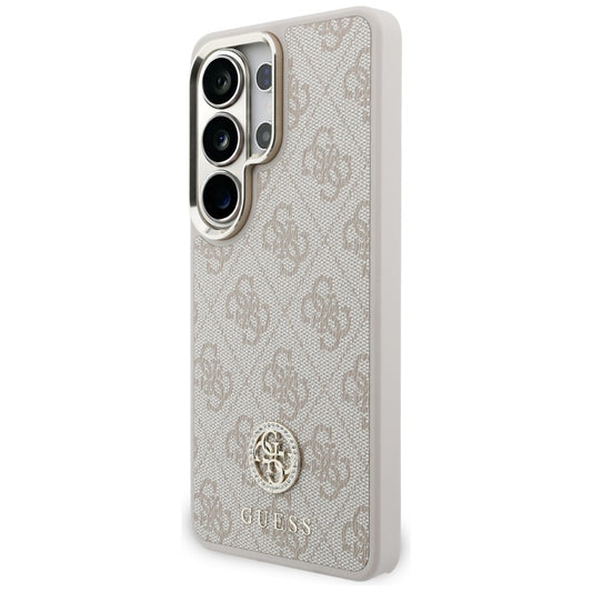Puzdro MagSafe pre Samsung Galaxy S26 Ultra S948, GUESS, 4G Big Rhinestone Triangle Strap, Ružové