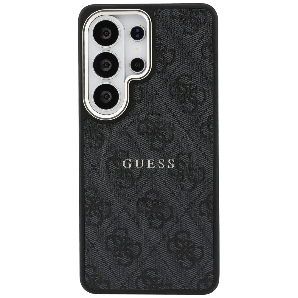 Puzdro MagSafe pre Samsung Galaxy S26 Ultra S948, Guess, 4G Embossed Ring, Čierne