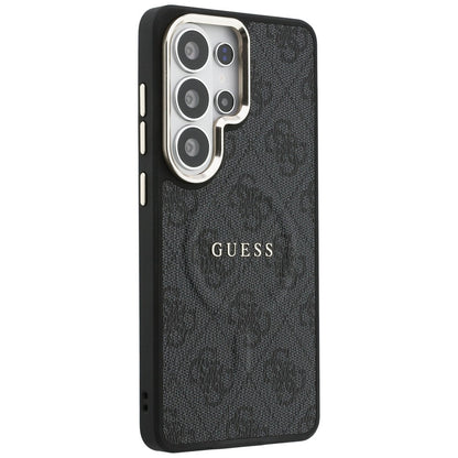 Puzdro MagSafe pre Samsung Galaxy S26 Ultra S948, Guess, 4G Embossed Ring, Čierne