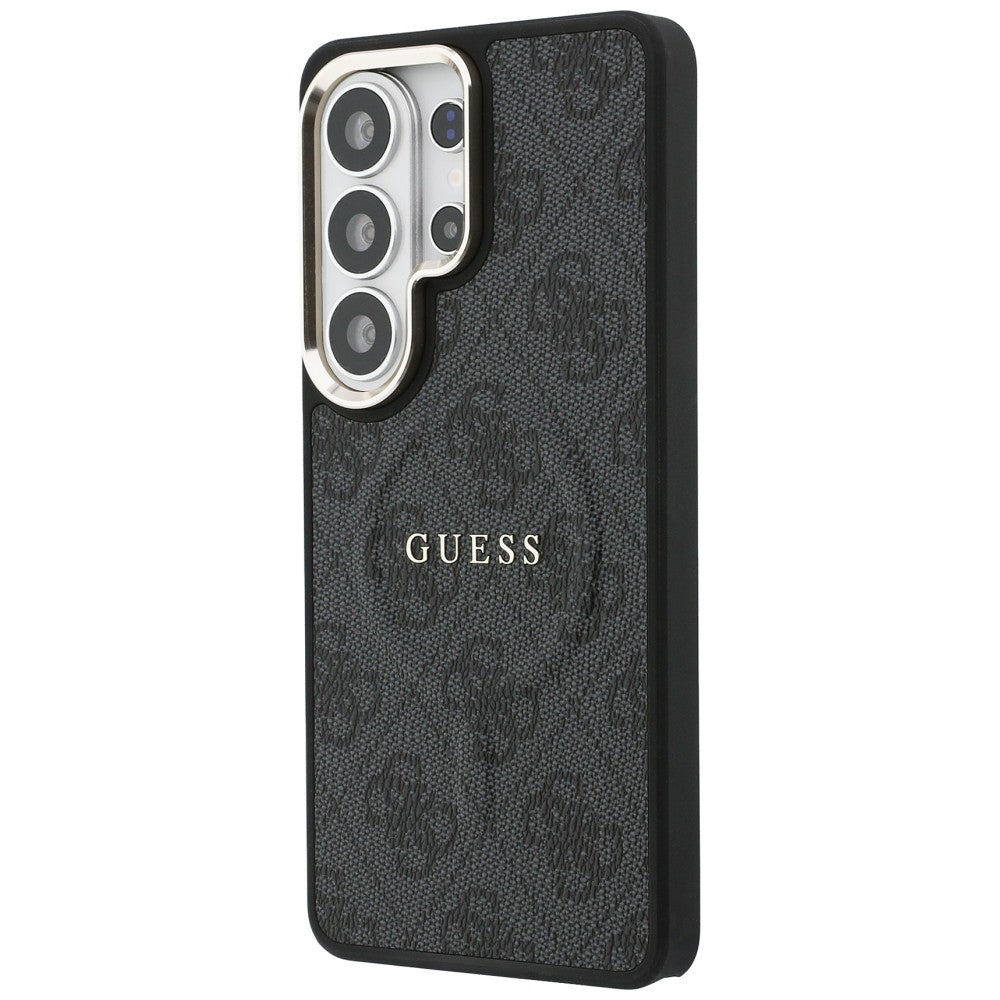 Puzdro MagSafe pre Samsung Galaxy S26 Ultra S948, Guess, 4G Embossed Ring, Čierne