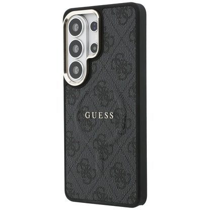 Puzdro MagSafe pre Samsung Galaxy S26 Ultra S948, Guess, 4G Embossed Ring, Čierne