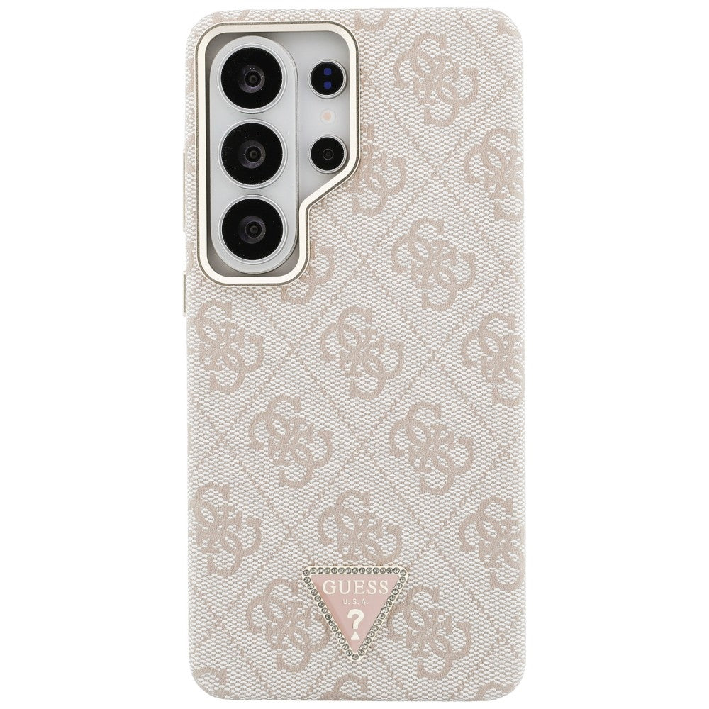 Puzdro MagSafe pre Samsung Galaxy S26 Ultra S948, Guess, 4G Triangle Logo, Ružové