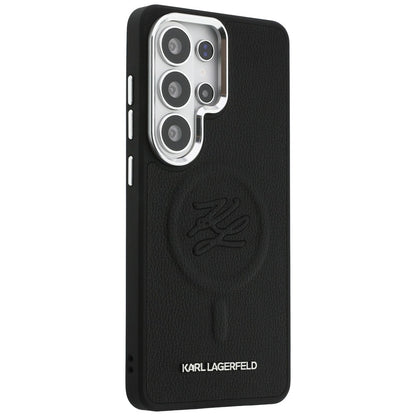 Puzdro MagSafe pre Samsung Galaxy S26 Ultra S948, Karl Lagerfeld, Initial Logo Debossed, Čierne