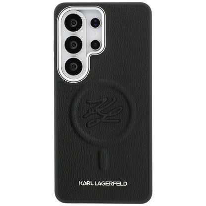 Puzdro MagSafe pre Samsung Galaxy S26 Ultra S948, Karl Lagerfeld, Initial Logo Debossed, Čierne