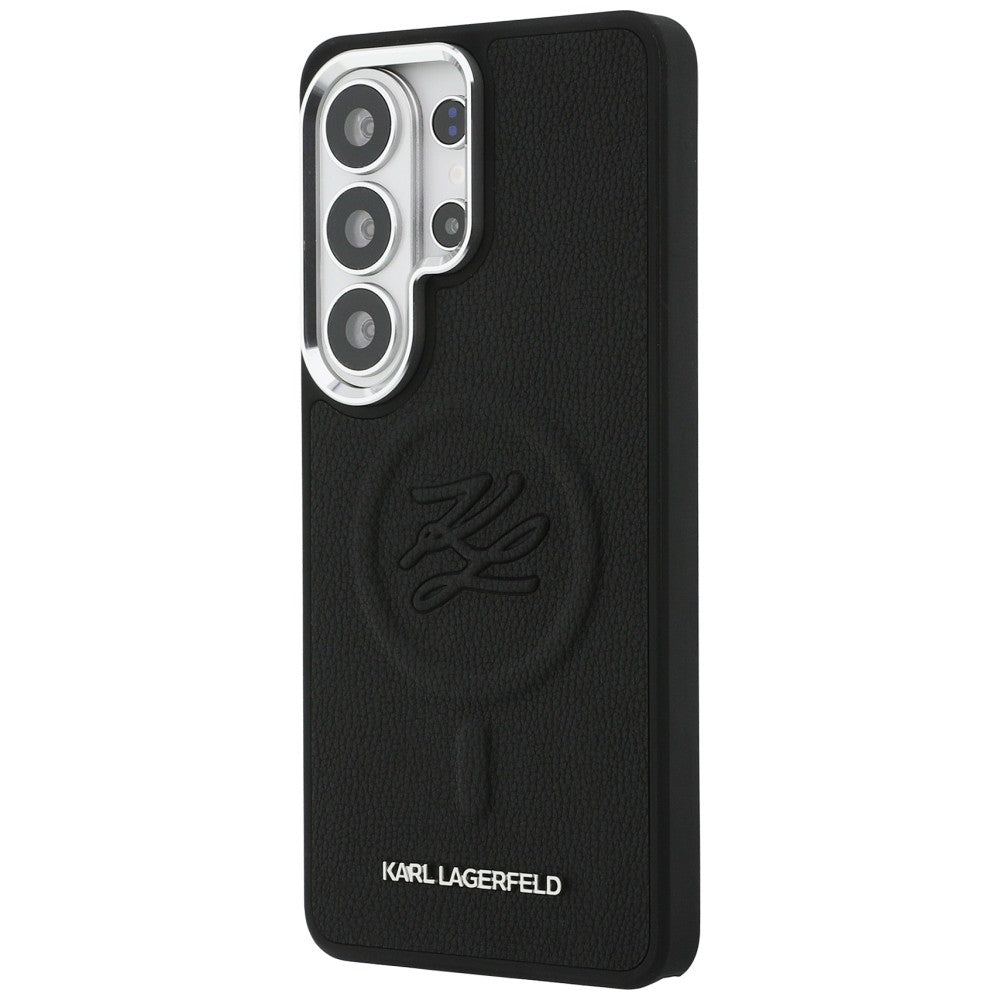 Puzdro MagSafe pre Samsung Galaxy S26 Ultra S948, Karl Lagerfeld, Initial Logo Debossed, Čierne