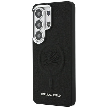 Puzdro MagSafe pre Samsung Galaxy S26 Ultra S948, Karl Lagerfeld, Initial Logo Debossed, Čierne