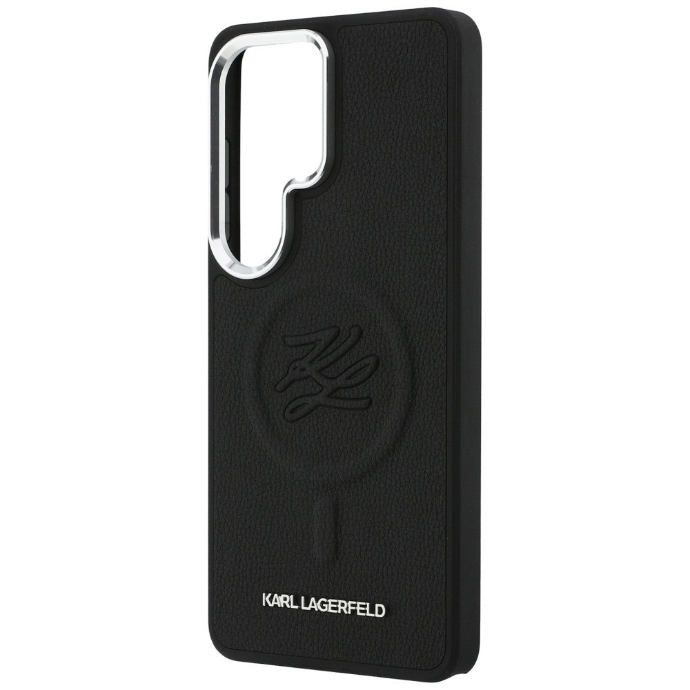 Puzdro MagSafe pre Samsung Galaxy S26 Ultra S948, Karl Lagerfeld, Initial Logo Debossed, Čierne