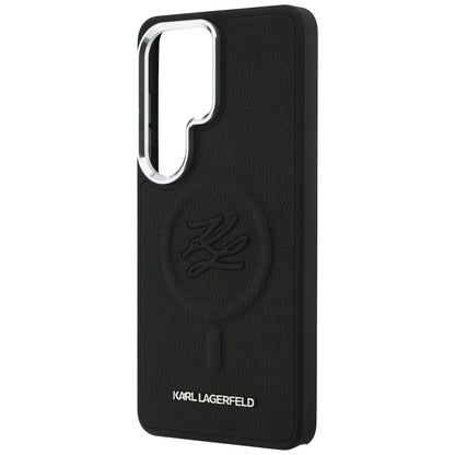Puzdro MagSafe pre Samsung Galaxy S26 Ultra S948, Karl Lagerfeld, Initial Logo Debossed, Čierne
