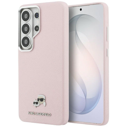 Puzdro MagSafe pre Samsung Galaxy S26 Ultra S948, Karl Lagerfeld, Karl & Choupette Head's Pin, Ružová
