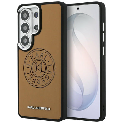 Puzdro MagSafe pre Samsung Galaxy S26 Ultra S948, Karl Lagerfeld, Karl Round Point Logo, Hnedá