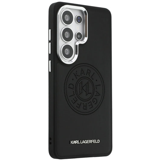Puzdro MagSafe pre Samsung Galaxy S26 Ultra S948, Karl Lagerfeld, Karl Round Point Logo, Čierne