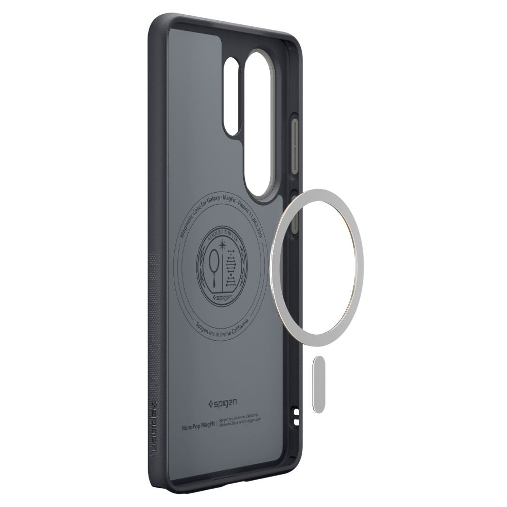 Puzdro MagSafe pre Samsung Galaxy S26 Ultra S948, Spigen, Caseology Nano Pop, Čierne