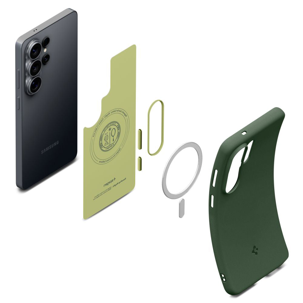Puzdro MagSafe pre Samsung Galaxy S26 Ultra S948, Spigen, Caseology Nano Pop, Zelená ACS11039