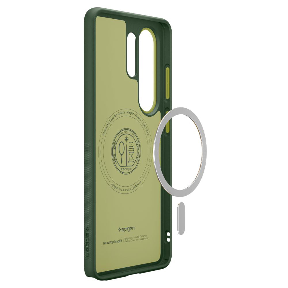 Puzdro MagSafe pre Samsung Galaxy S26 Ultra S948, Spigen, Caseology Nano Pop, Zelená ACS11039