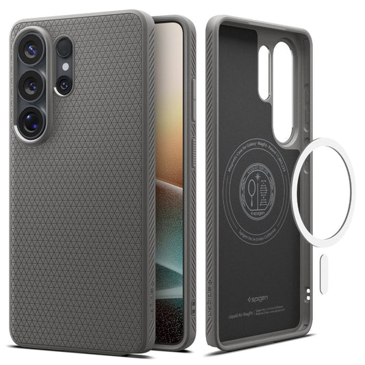 Puzdro MagSafe pre Samsung Galaxy S26 Ultra S948, Spigen, Liquid Air, Sivé ACS10675