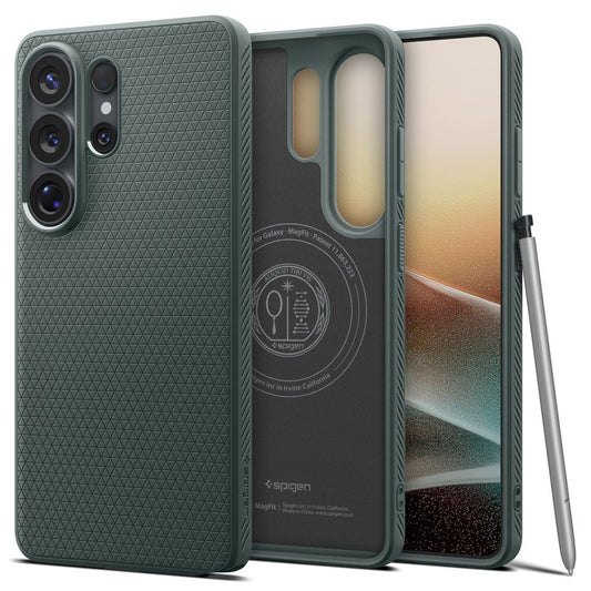 Puzdro MagSafe pre Samsung Galaxy S26 Ultra S948, Spigen, Liquid Air, Zelená ACS10676